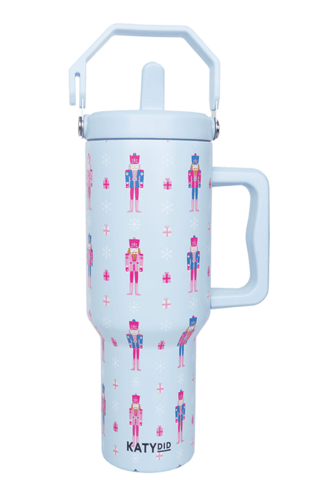 Nutcracker Light Blue 38 Oz Metal Tumbler | Katydid