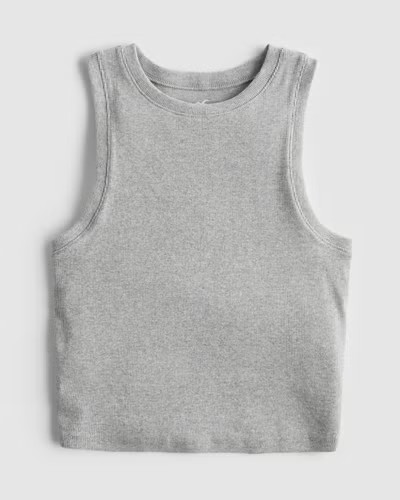 Ribbed High-Neck Tank | Hollister (US)