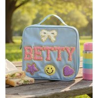 Personalised Lunchbox, Back To School Lunchboxes, Patches Sewn On, Personalised Lunch Boxes With Carry Handle & Strap, Fully Insulated | Etsy (US)