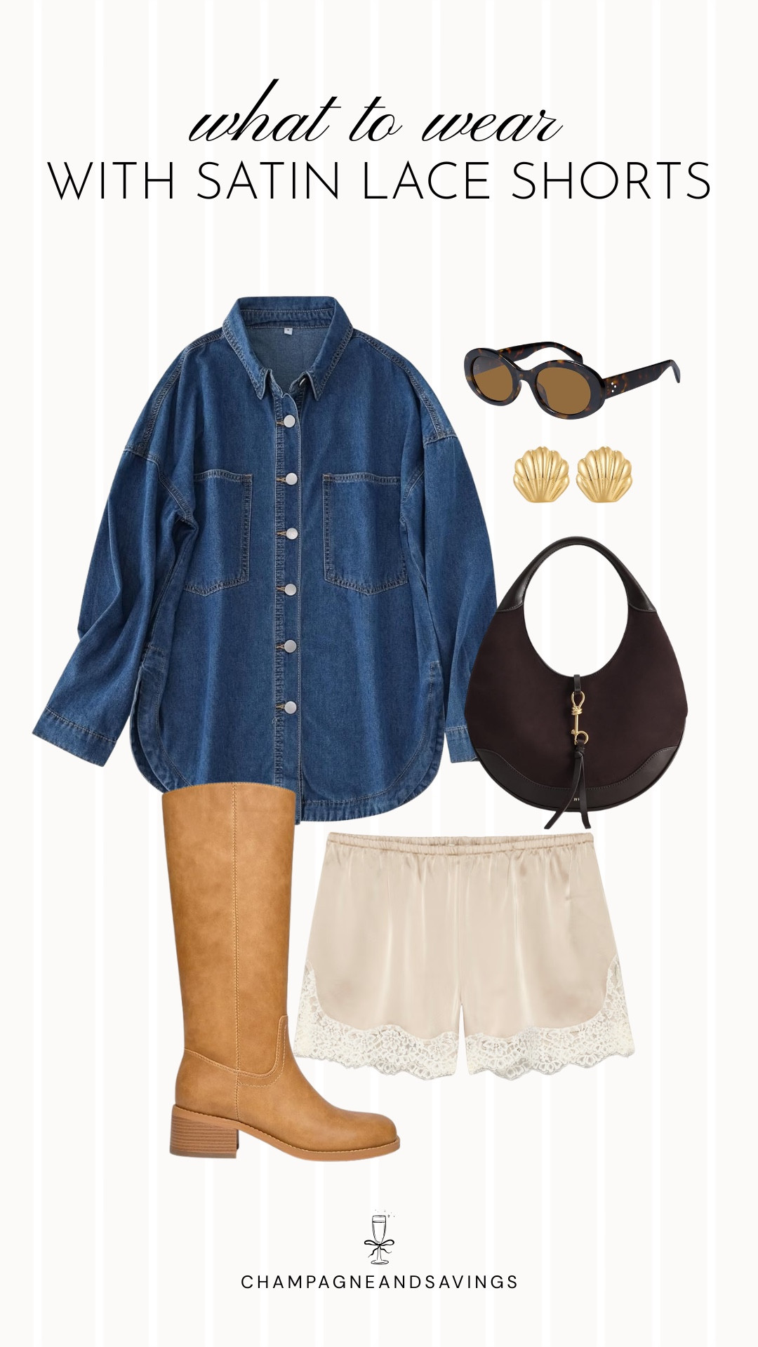 Lace satin shorts outfitts

#LTKootd