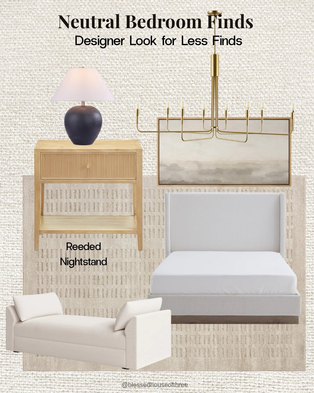 Creating a calm, neutral bedroom always comes down to texture, warm wood tones, and a few elevated statement pieces 🤍 I’ve been loving this reeded nightstand paired with soft upholstery and brass accents for that designer look without the high-end price tag. Everything here gives that organic, layered feel that makes a bedroom feel finished but still relaxed. Follow me on LTK for daily home decor, Amazon finds, and neutral styling ideas.

#LTKSaleAlert #LTKHome