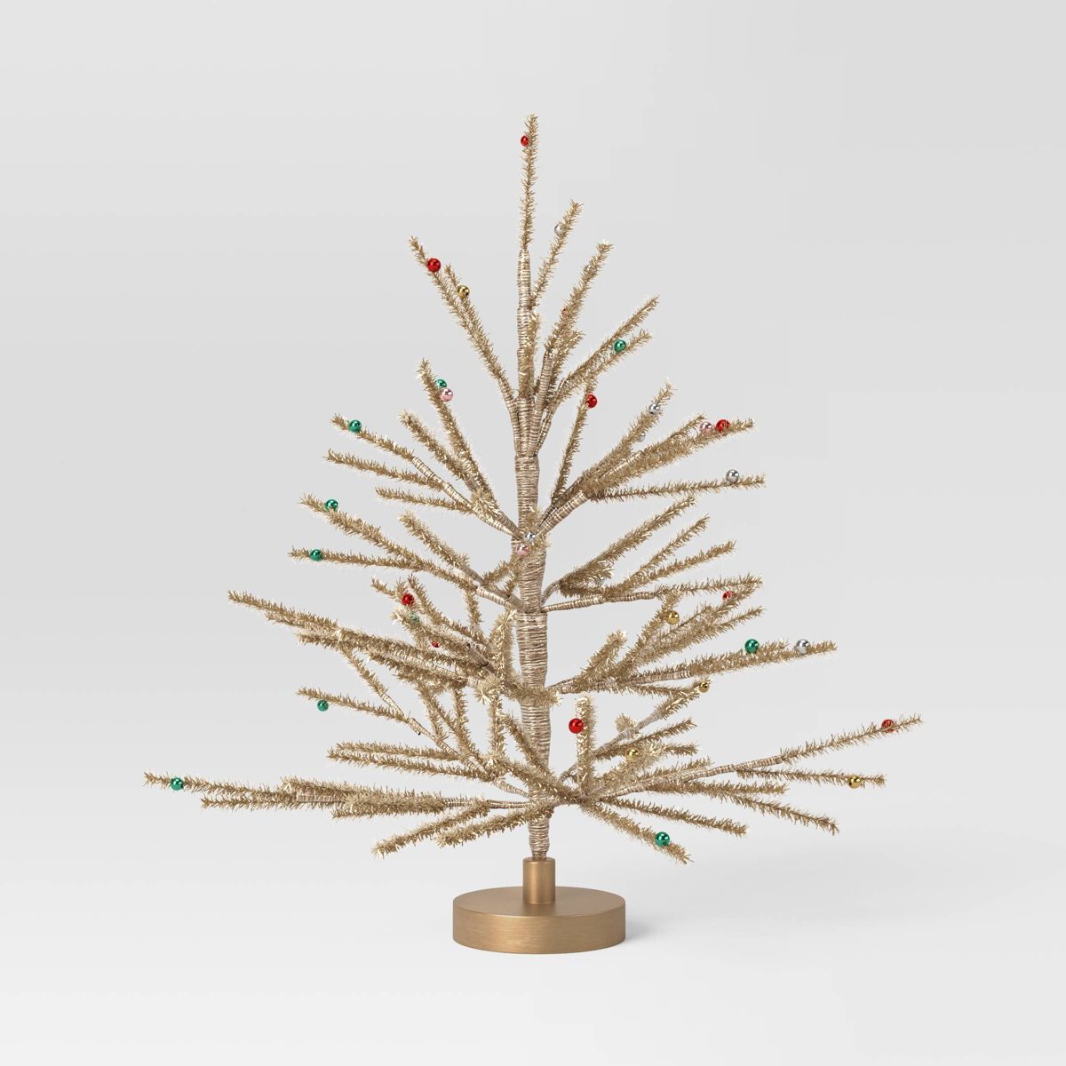 24" Artificial Tinsel Christmas Tree Gold - Threshold™ | Target