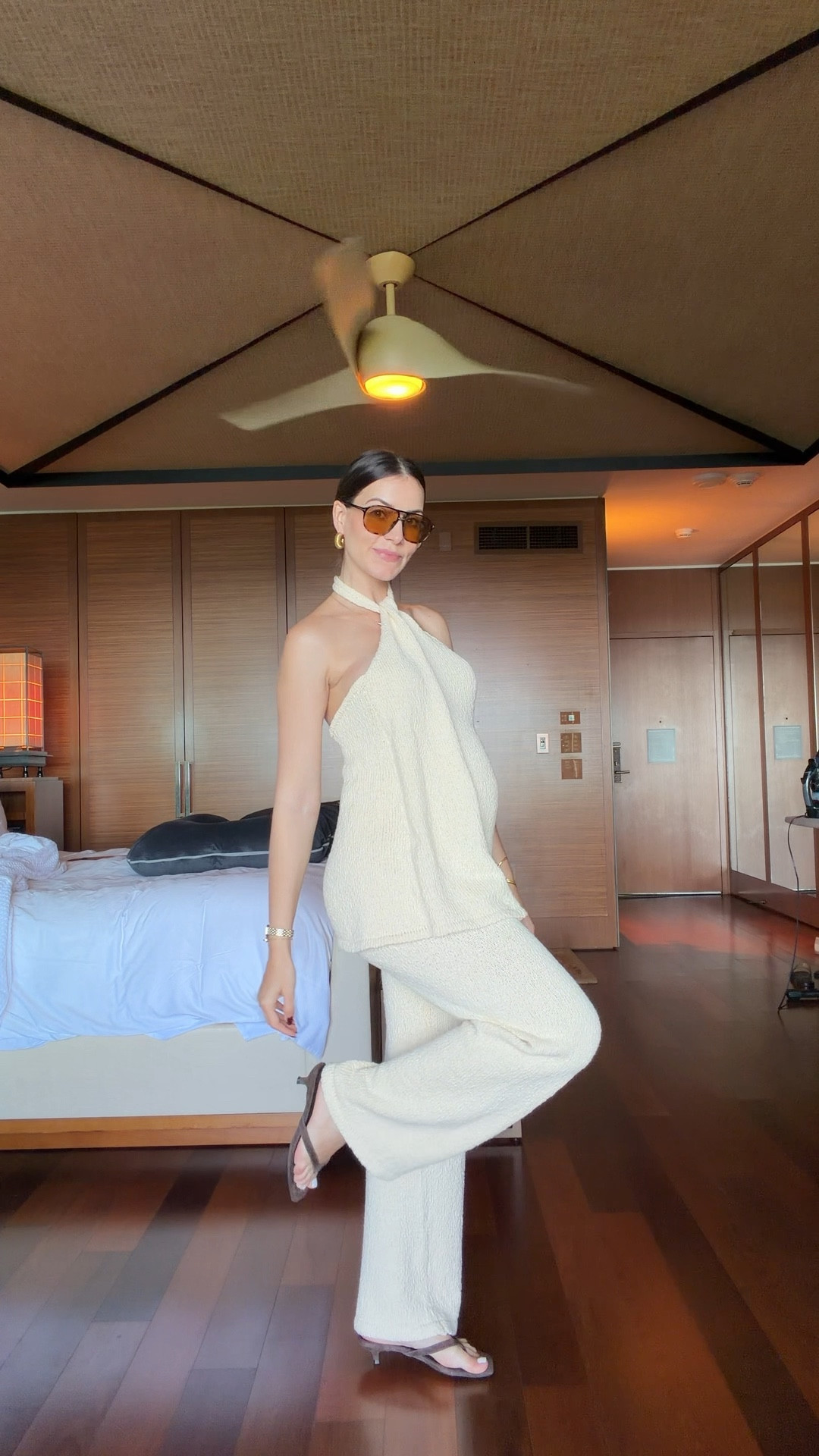 Loving this beautiful cotton knit beige set 🥹 it has a boucle-like texture and looks so elegant but yet works for a casual outfit. Easy to dress up or down, with or without a bump 🤰🏻

One of my favorite looks for this summer vacation!

#LTKBump #LTKmomlife #LTKTravel