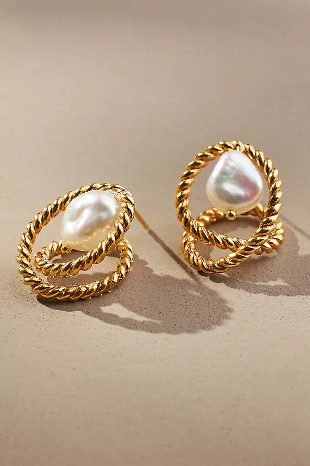 Nautical Loop Pearl Drop Earring | Anthropologie (US)