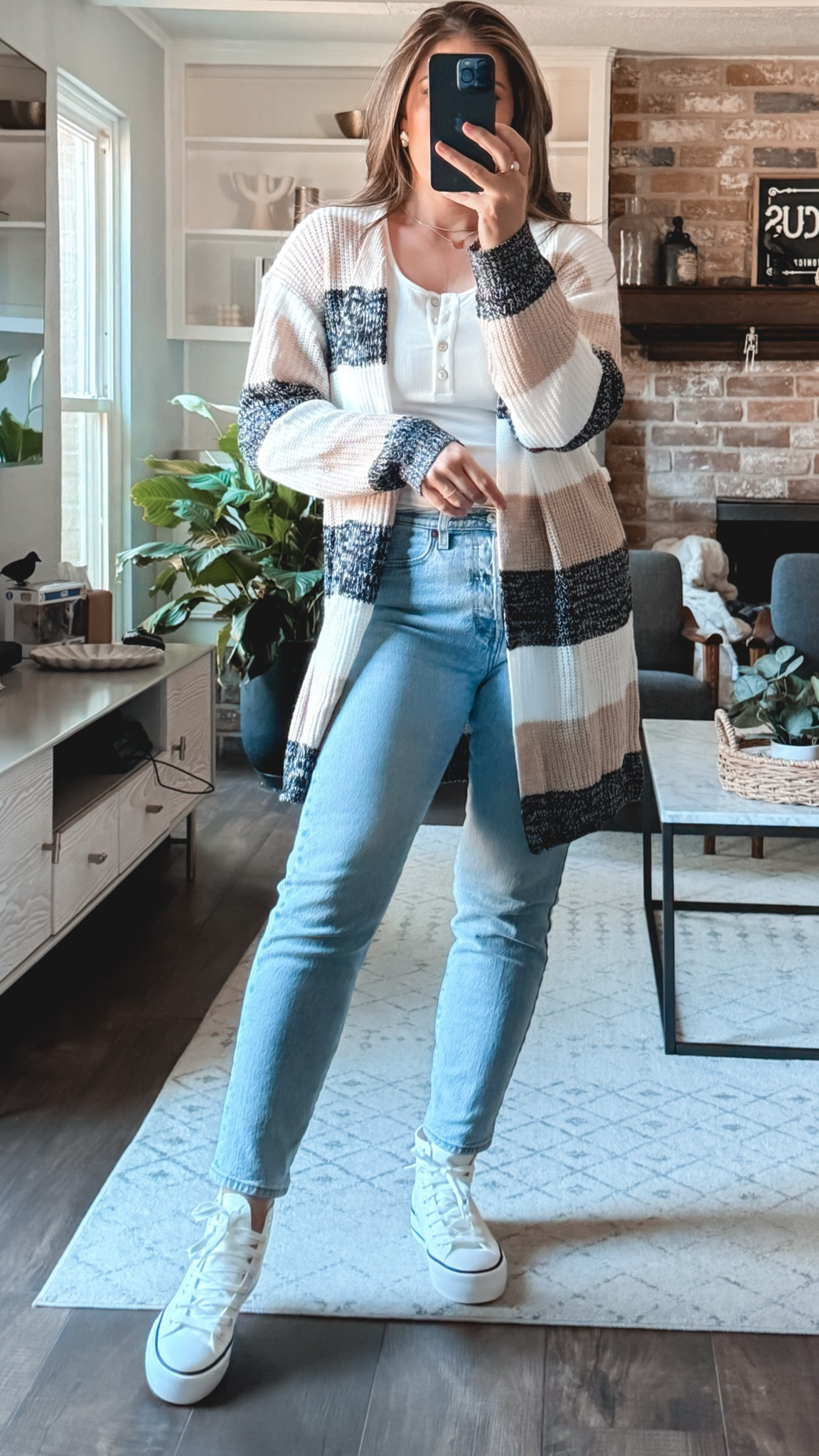 Casual fall outfit!! Cardigan is from Cupshe.  Save 15% on orders $65+ with code MARIA15

#cupshe

#LTKSeasonal #LTKFindsUnder50 #LTKSaleAlert