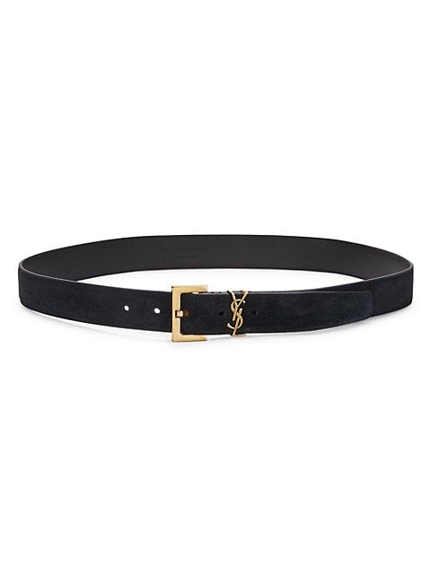 Monogram Suede Belt | Saks Fifth Avenue