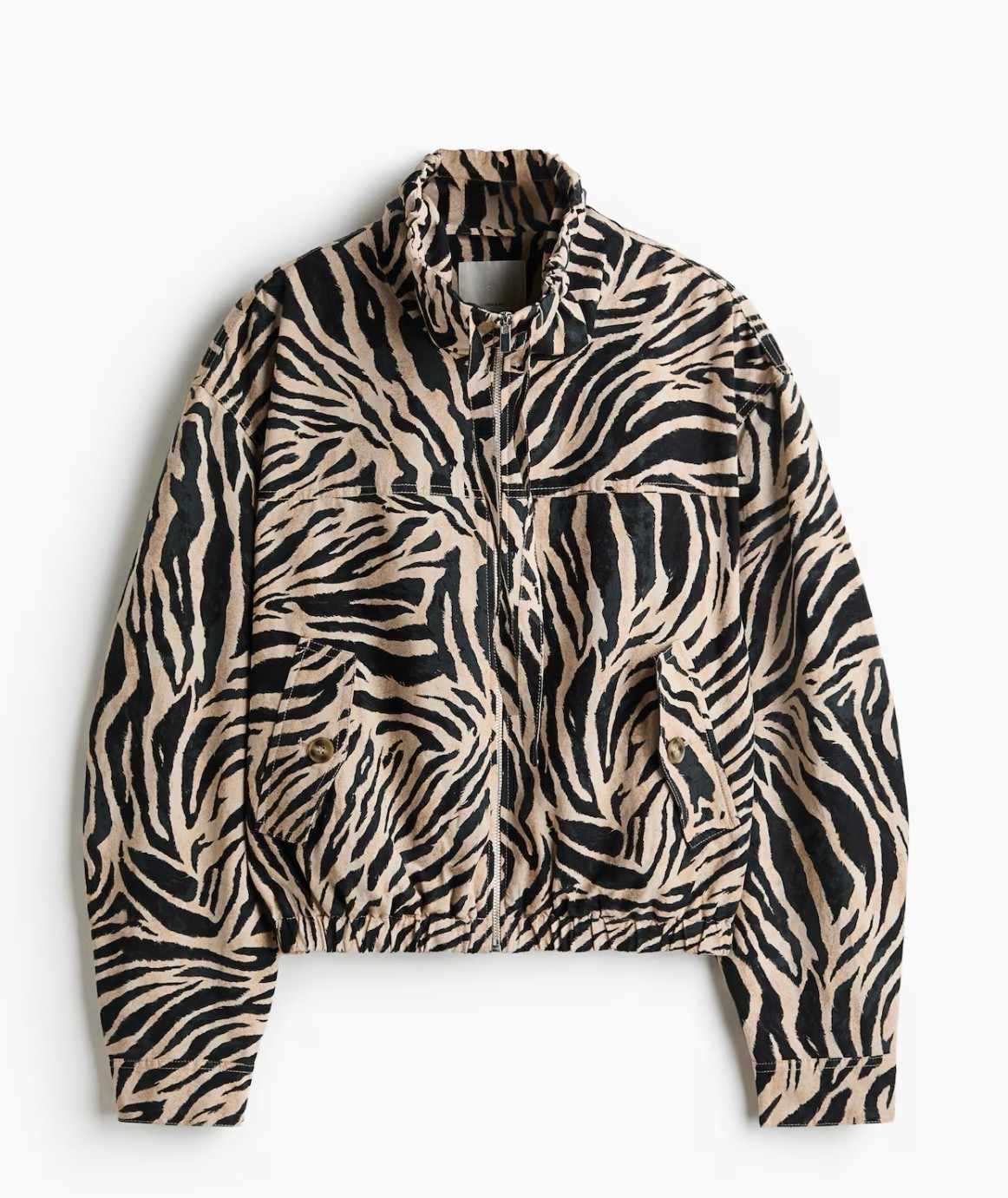 Funnel neck jacket 🦓 

#LTKuk #LTKspring #LTKsummer