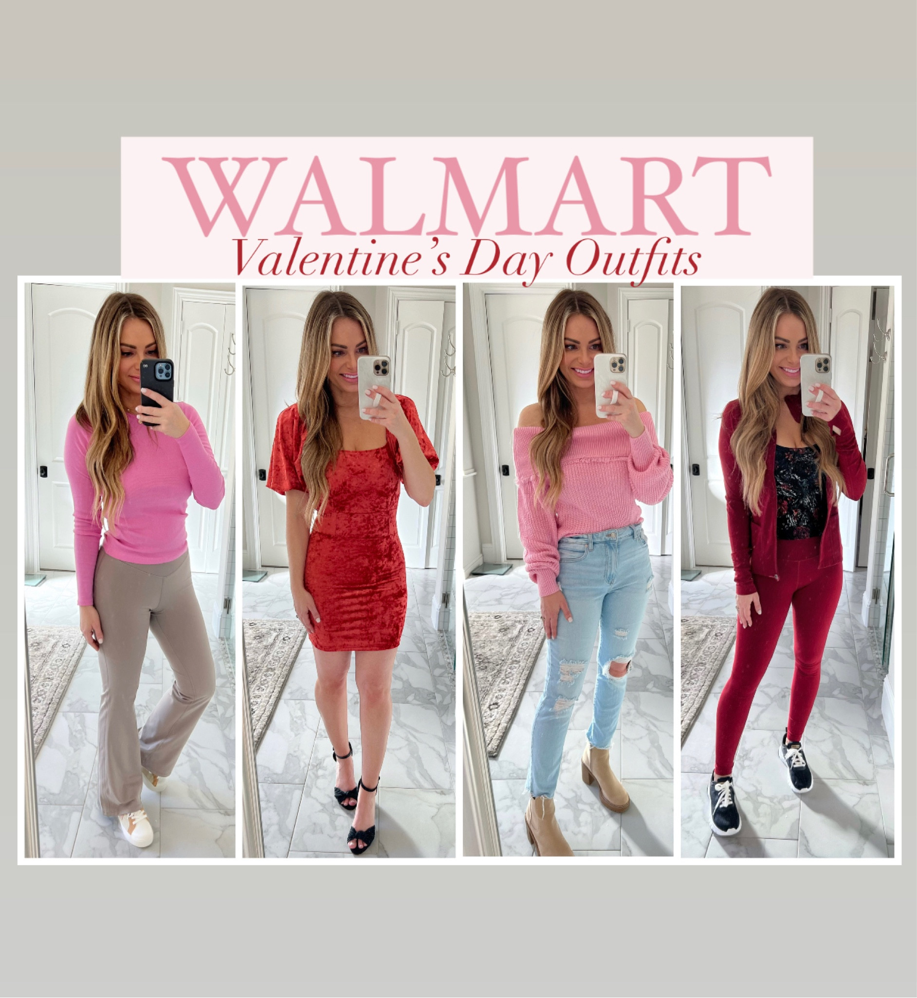 Pink and red must have outfits for  Valentine’s Day 

#LTKstyletip #LTKunder50 #LTKSeasonal