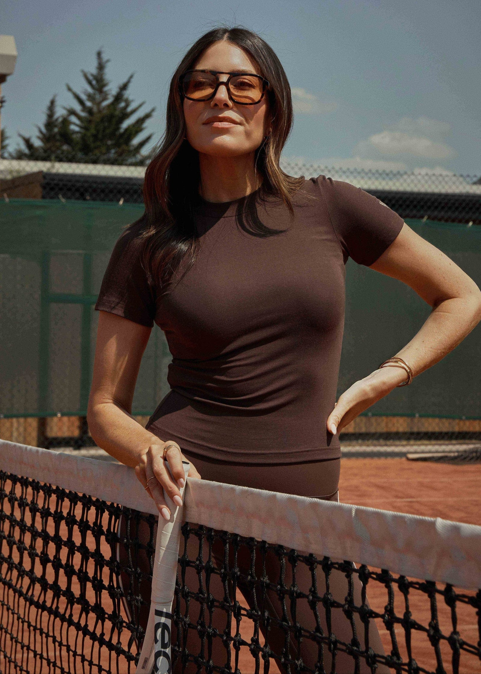 SMOOTH SCULPT T-SHIRT - BROWN | WAT The Brand