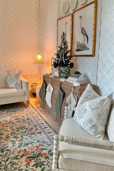 Living room, coastal home, coastal decor, pillows, Christmas tree mini, stockings

#LTKSeasonal #LTKhome #LTKHoliday
