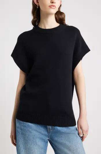 Cap Sleeve Wool & Cashmere Sweater | Nordstrom
