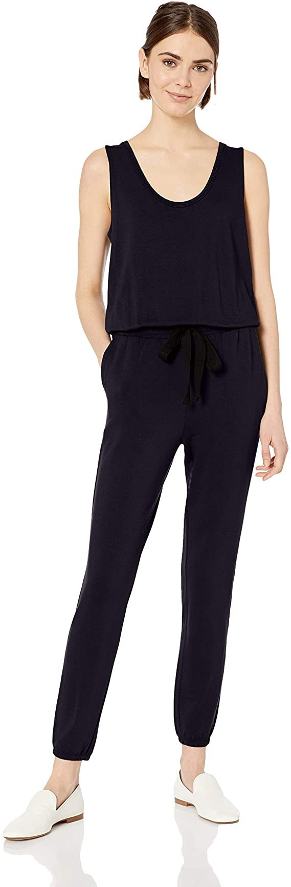 Daily Ritual Women's Supersoft Terry Relaxed-Fit Sleeveless Jumpsuit | Amazon (US)