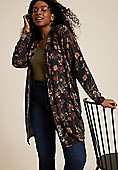 Plus Size Floral Hacci Long Sleeve Cardigan | Maurices