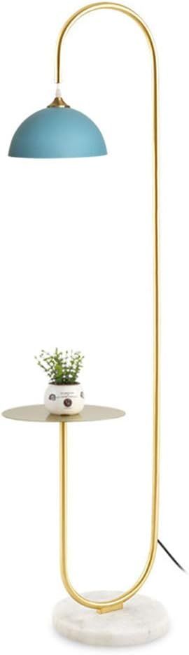 Hsyile KU300240 Modern Standing Light for Bedroom & Living Room Floor Lamp with a Table,LED Floor... | Amazon (US)