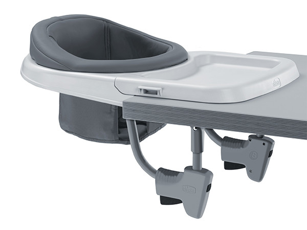 Chicco FastLock 360 Rotating Hook-On High Chair, Portable High Chair for Babies and Toddlers, Sets up in Seconds, Charcoal/Grey | Amazon (US)