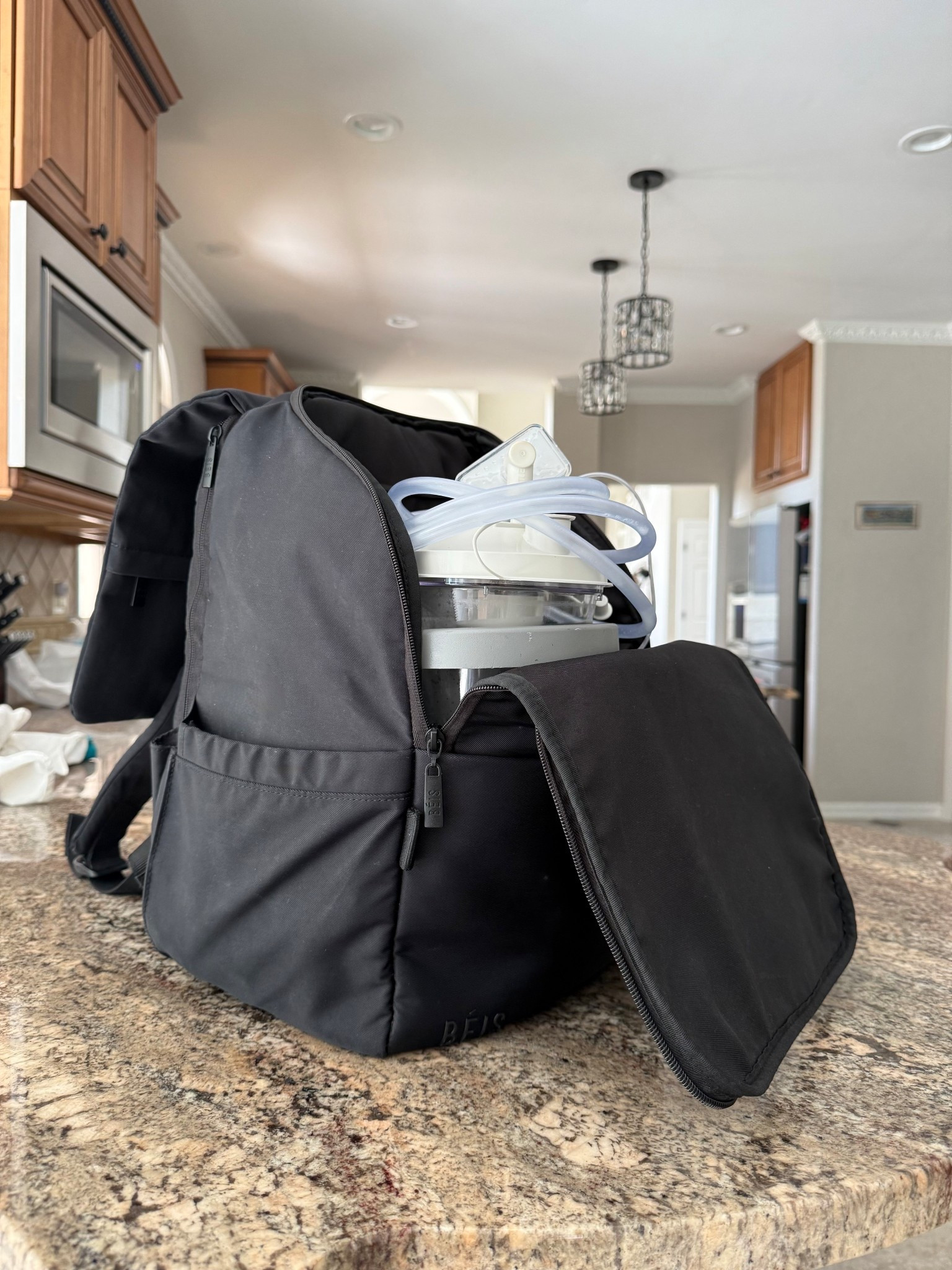 Emergency + suction + diaper bag all in one 

#medicalmom 