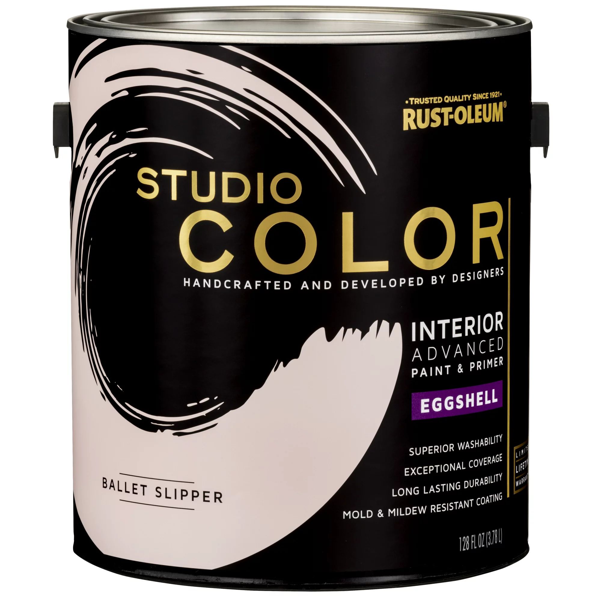 Ballet Slipper, Rust-Oleum Studio Color Interior Paint + Primer, Eggshell Finish, 2-Pack | Walmart (US)
