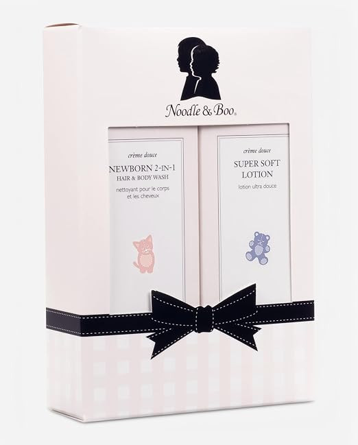 Noodle & Boo Bundle of Joy Newborn Baby Gift Set ; Newborn 2-in-1 Hair & Body Wash, Super Soft Ba... | Amazon (US)