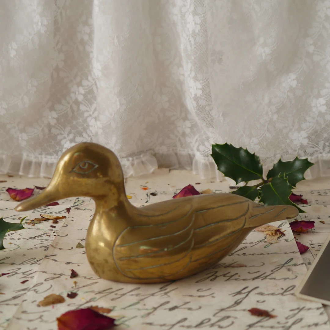 Vintage Brass Duck | Etsy (US)