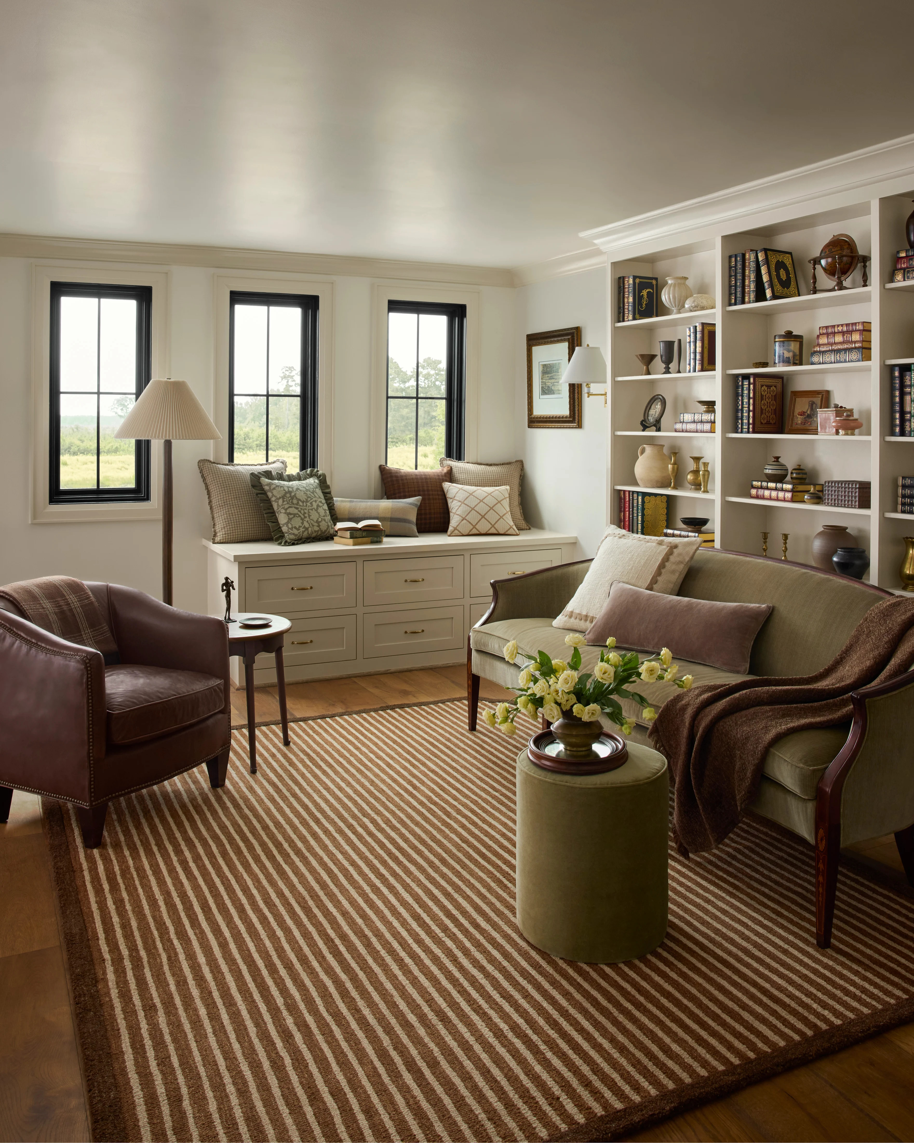 Chris Loves Julia x Loloi-Emmeline-EML-01-Antique Bronze, Linen | Rugs Direct