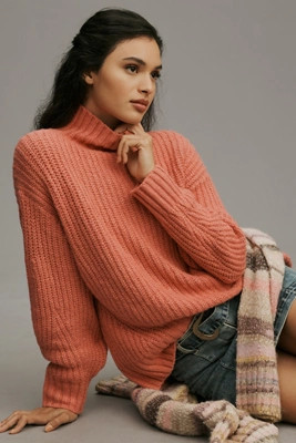The Dakotah Oversized Turtleneck Sweater by Maeve | Anthropologie (US)