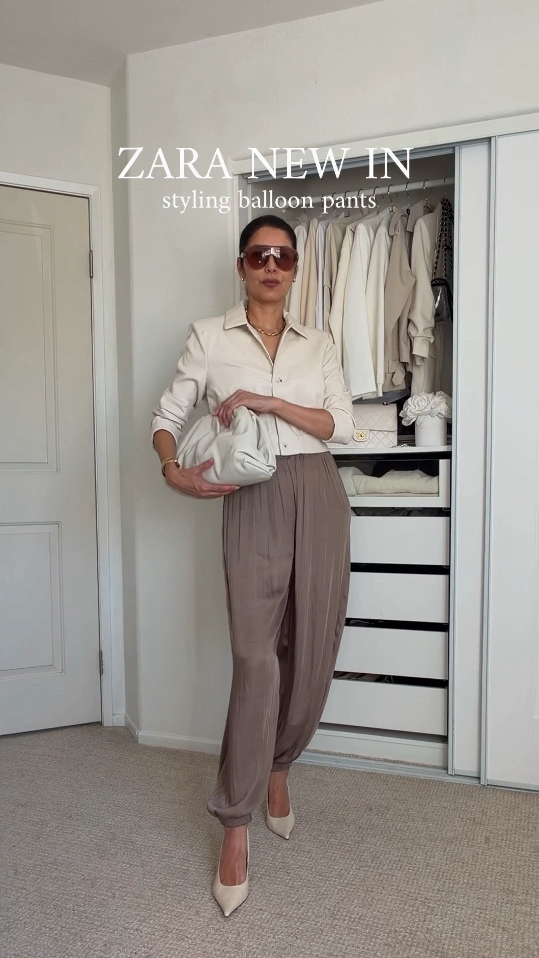 ZARA NEW IN 🤎 Styling satin balloon pants 4 ways

These Zara satin balloon pants are such a statement piece for fall. The volume and satin finish make them feel elevated, but they’re surprisingly easy to style. I created 4 different outfit ideas to show how versatile they can be—from effortless everyday looks to something more polished and dressed up. 🍂

I’m wearing size XS.

➫ MY BODY MEASUREMENTS FOR YOUR REFERENCE
Bra: 32C (81 cm) | Waist: 26” (66 cm) | Hips: 38” (96.5 cm) | Height: 5’7” (170 cm)
@Zara 
Zara New In | Zara satin balloon pants | satin balloon pants outfit | Zara balloon pants | how to style balloon pants | satin pants outfit | Zara fall outfits | autumn outfit ideas | elevated casual outfits | chic fall style | Zara outfit ideas | fashion over 40 | fashion over 50

#ZaraNewIn #BalloonPants #FallOutfits #LTKStyle

#LTKOver40 #LTKSeasonal #LTKgrwm