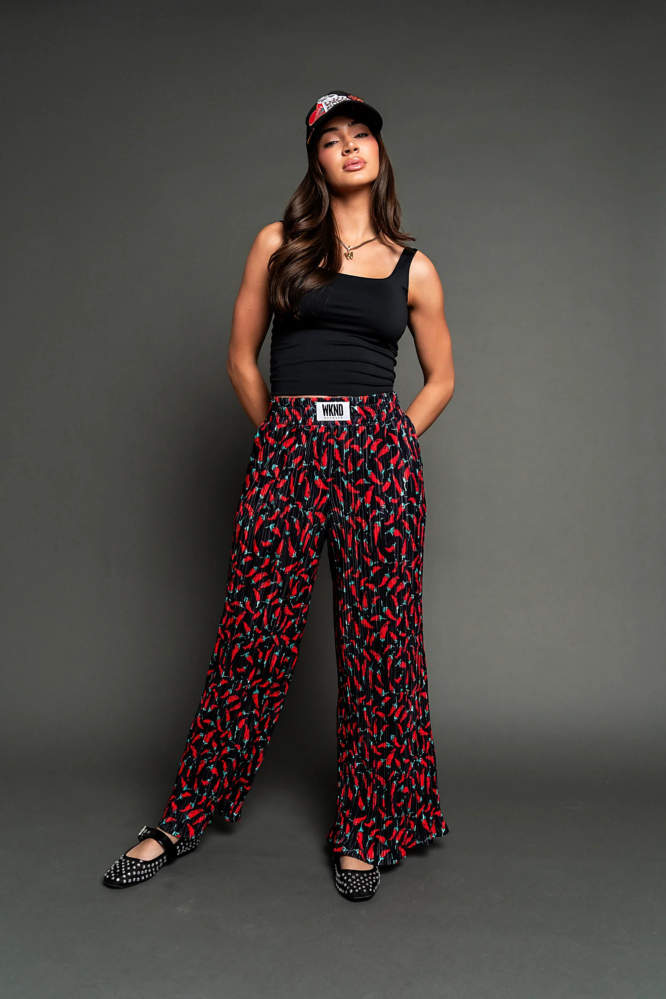 Chili Pepper Plisse Pants | WKNDchasers
