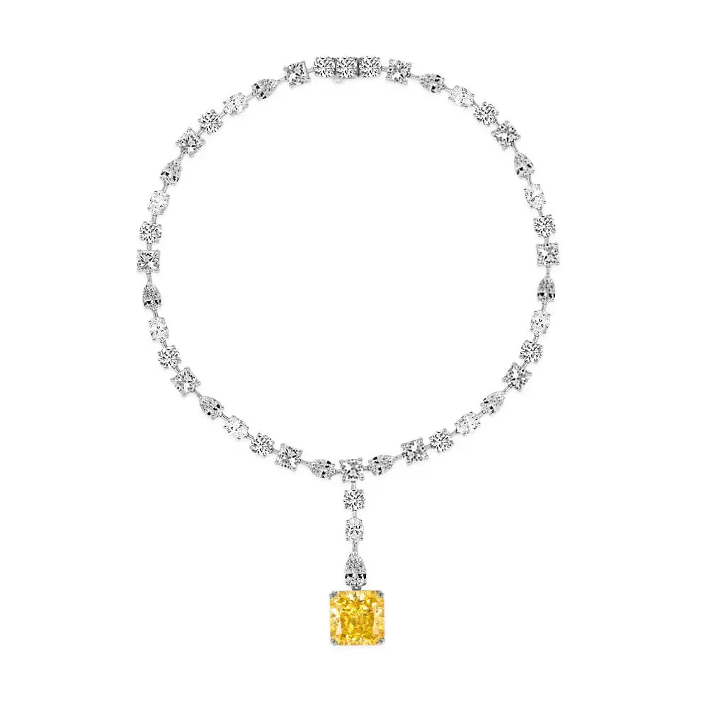 Anna Zuckerman Soleil D'or Canary Yellow Necklace | Anna Zuckerman