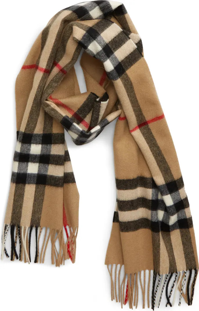 Burberry Giant Icon Check Cashmere Scarf | Nordstrom | Nordstrom