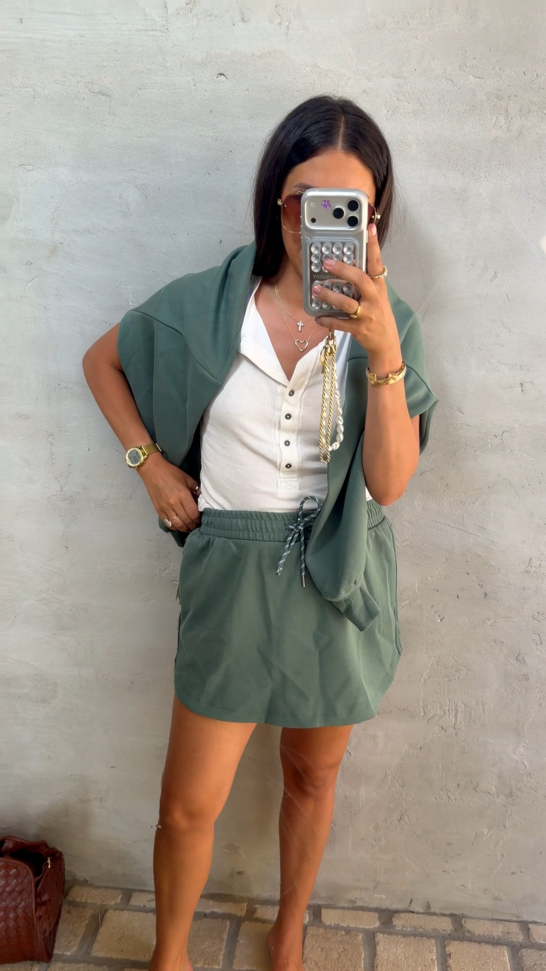 Crew: large 
Skirt: medium 
Tank: small 

Dressupbuttercup.com #dressupbuttercup #dederaad

#LTKootd #LTKmomlife #LTKSeasonal