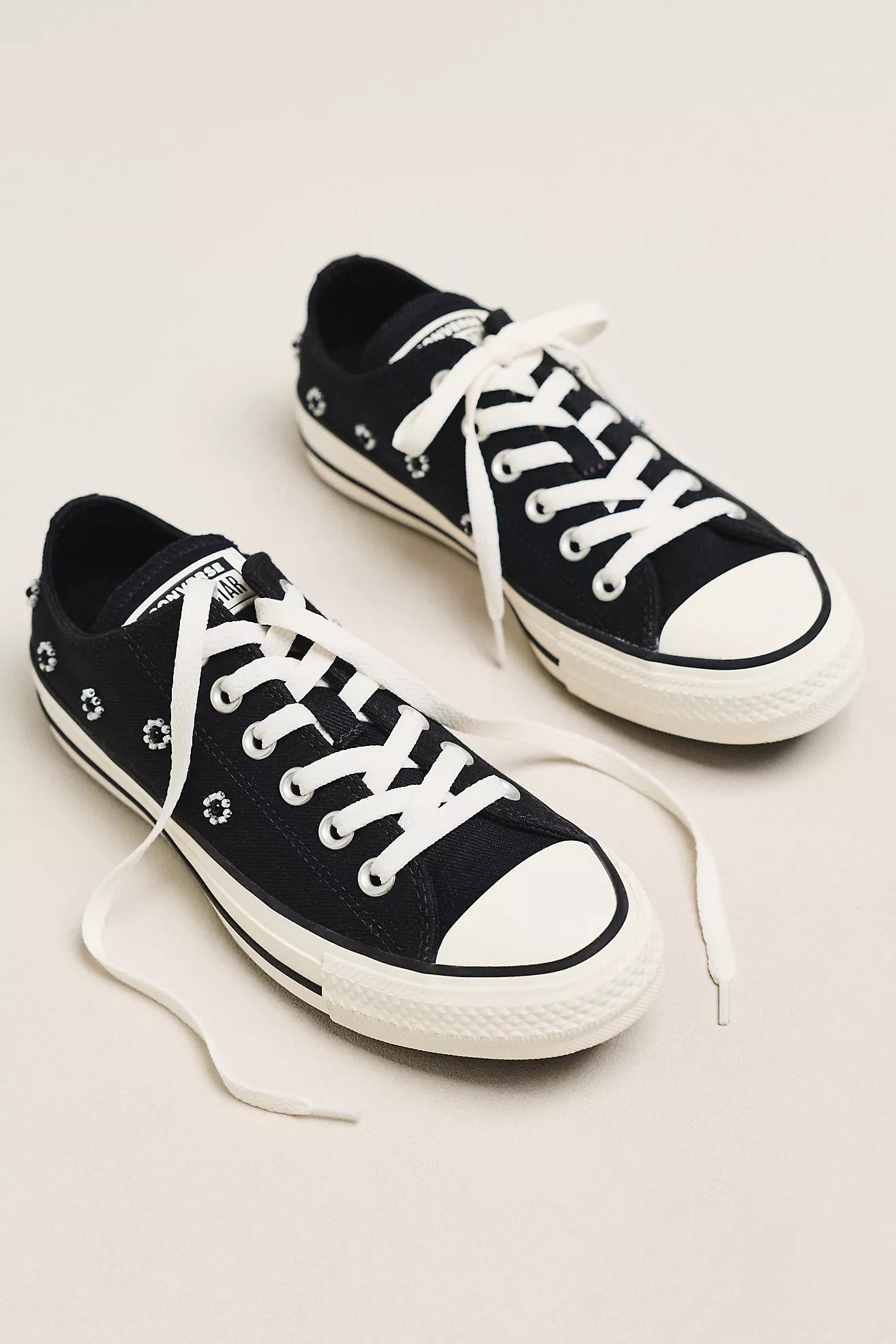 Converse Chuck Taylor All Star Beaded Low Top Sneakers | Anthropologie (US)
