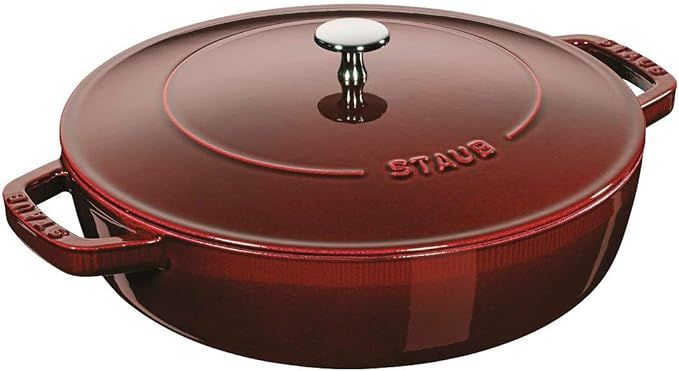 STAUB Cast Iron 28cm Non-Stick Chistera, Grenadine | Amazon (CA)