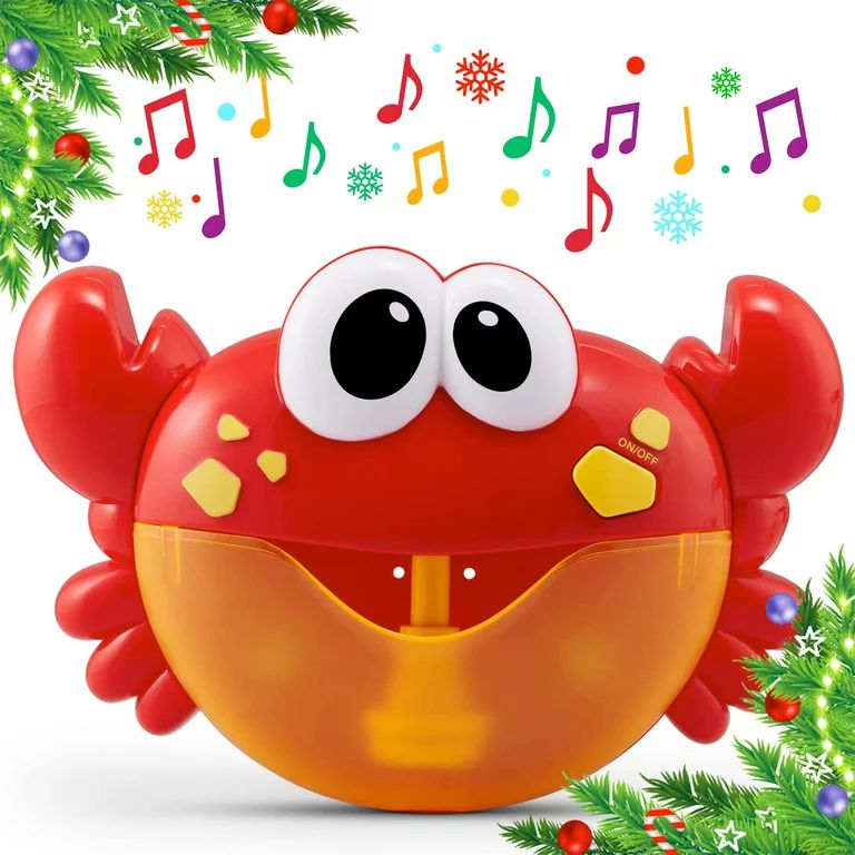 Beefunni Baby Bath Toys for Bathtub, Crab Blow Bubbles Maker with 24 Music Songs Christmas Gift f... | Walmart (US)