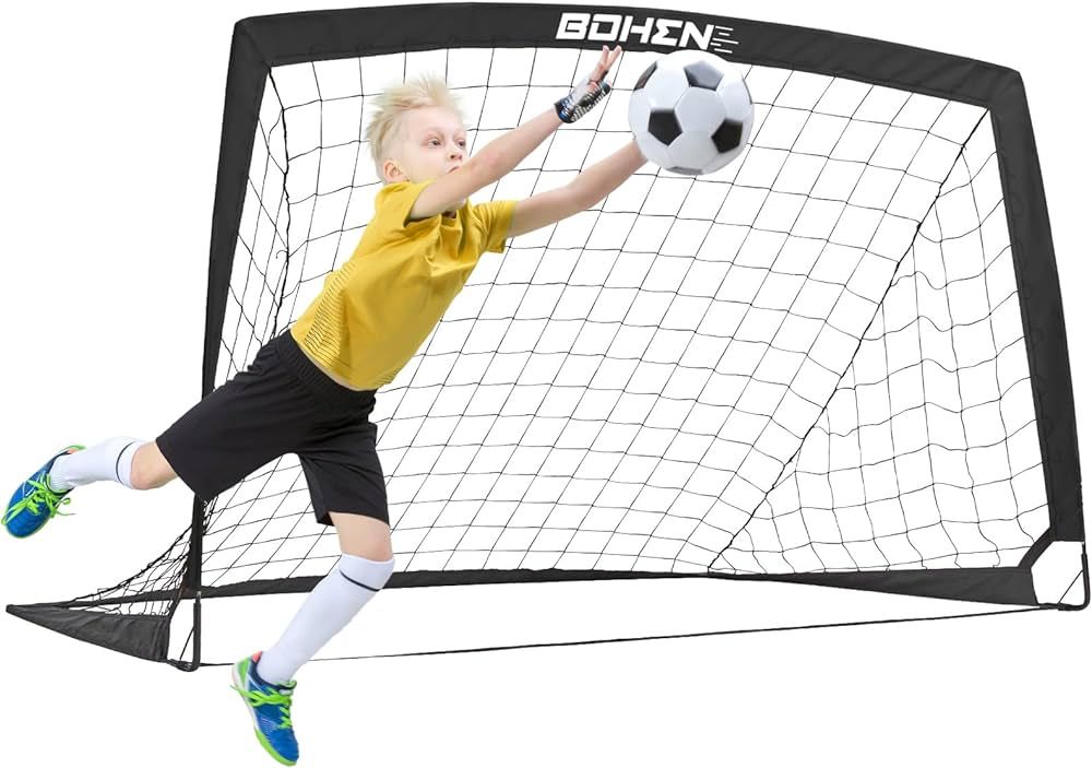 5X3FT Soccer Goal Foldable Portable Soccer Net with All Weather for Backyard Kids Soccer Goal Pra... | Amazon (US)