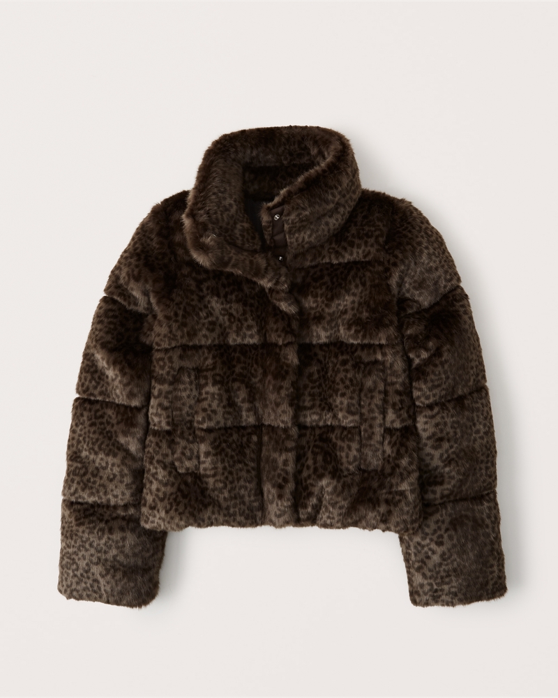 Faux Fur Mini Puffer | Abercrombie & Fitch (US)