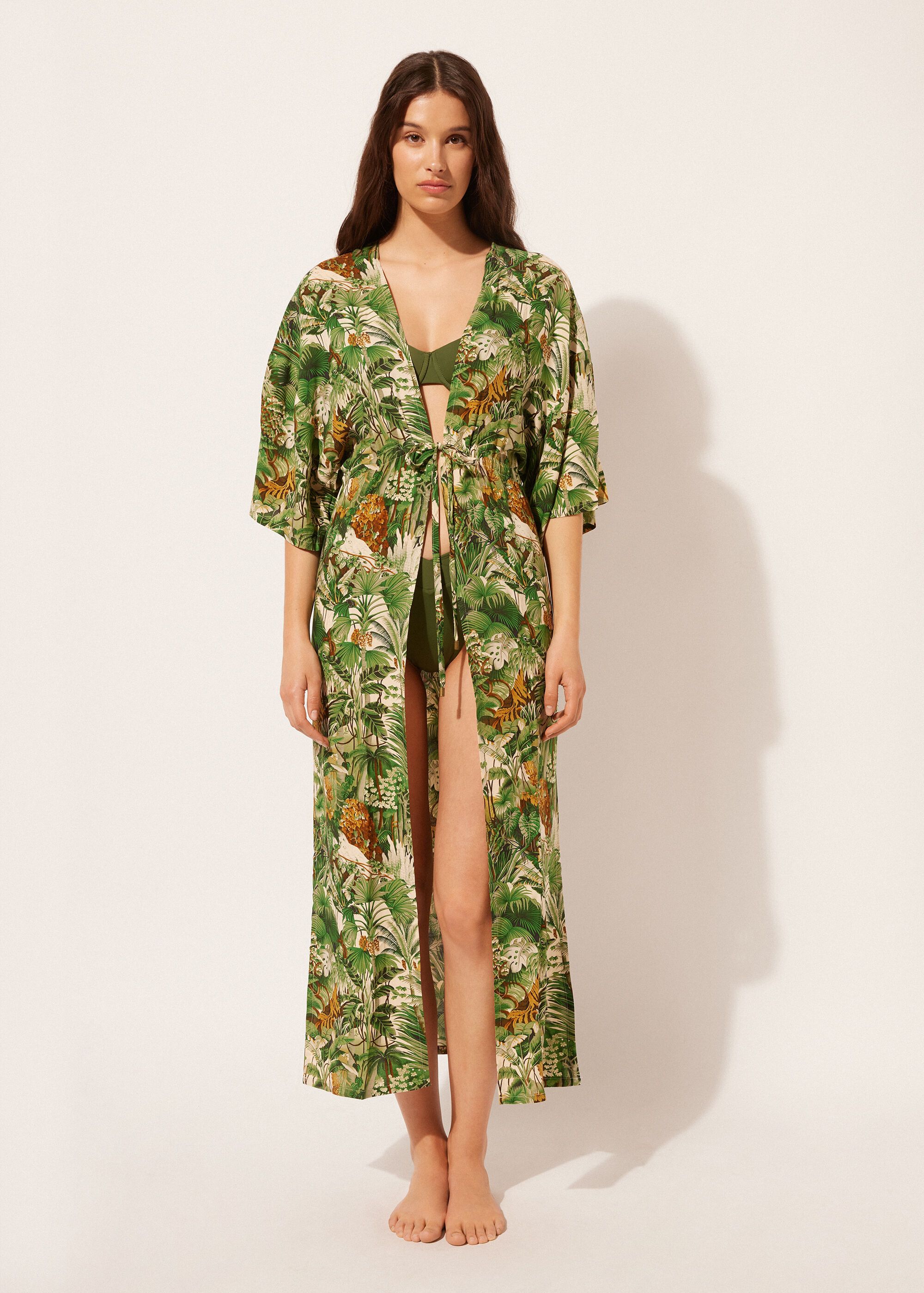Savage Tropics Long Kimono | Calzedonia US