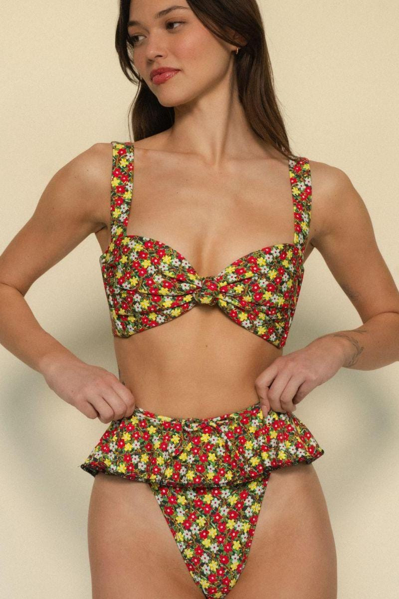 Sienna Floral Hayden Bikini Top | Montce