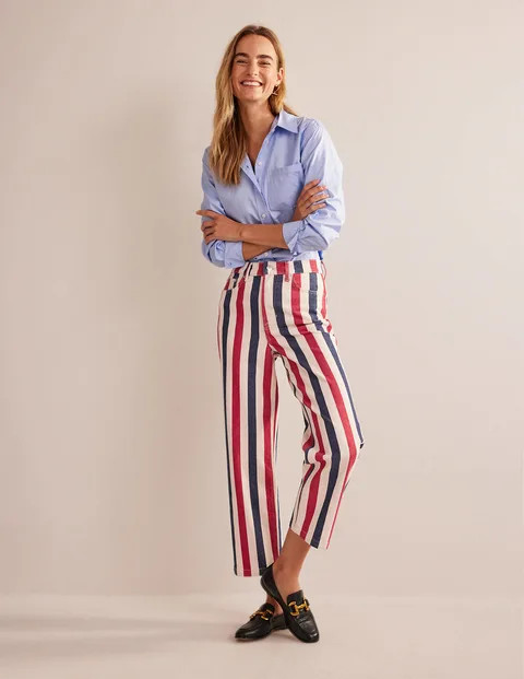 High Rise Stripe Jeans | Boden (US)