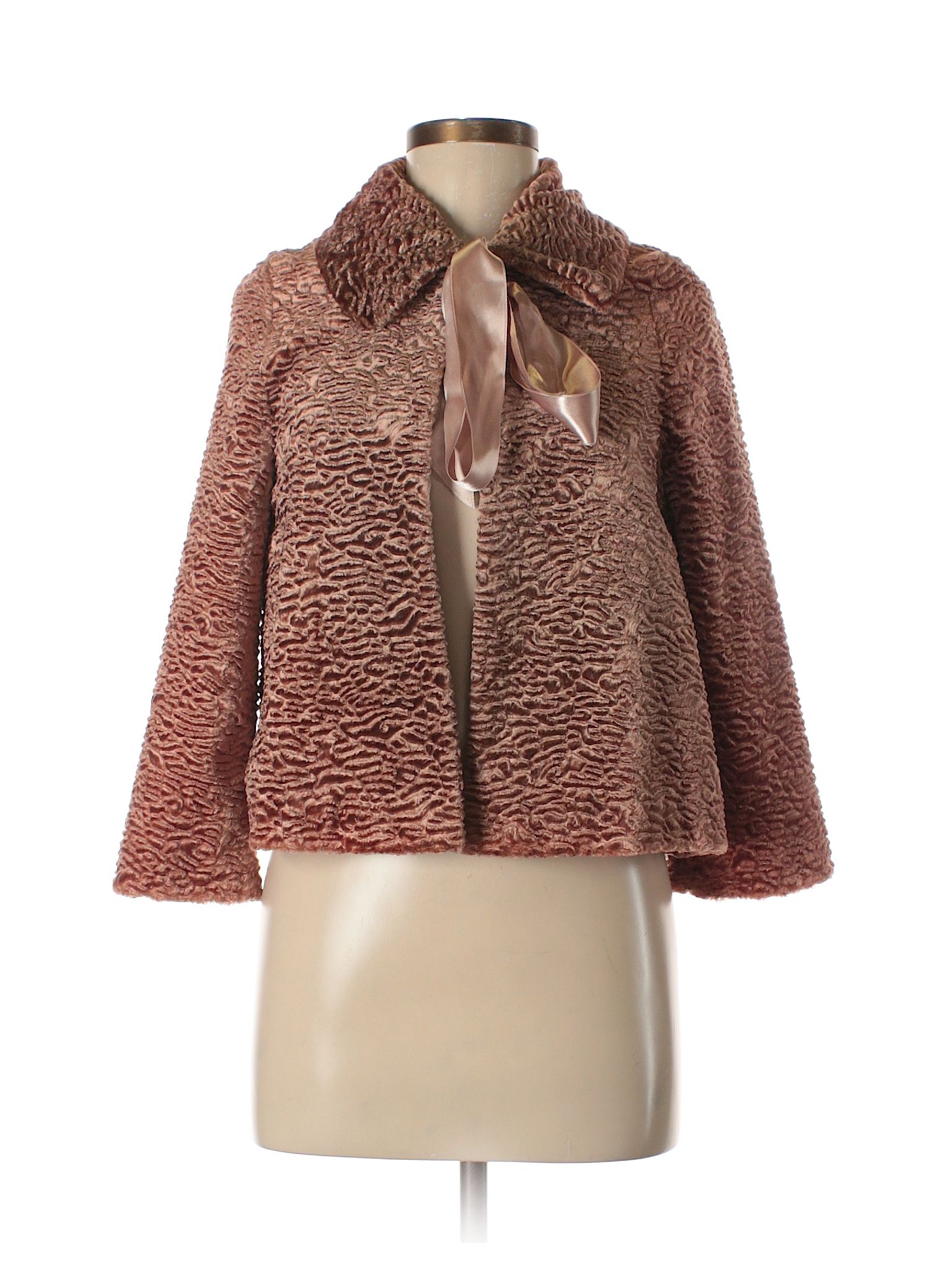 Sinequanone  Faux Fur Jacket Size 4: Brown Women's Jackets & Outerwear - 30671181 | thredUP