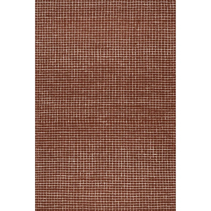 Katasha Checked Wool Area Rug | Wayfair North America