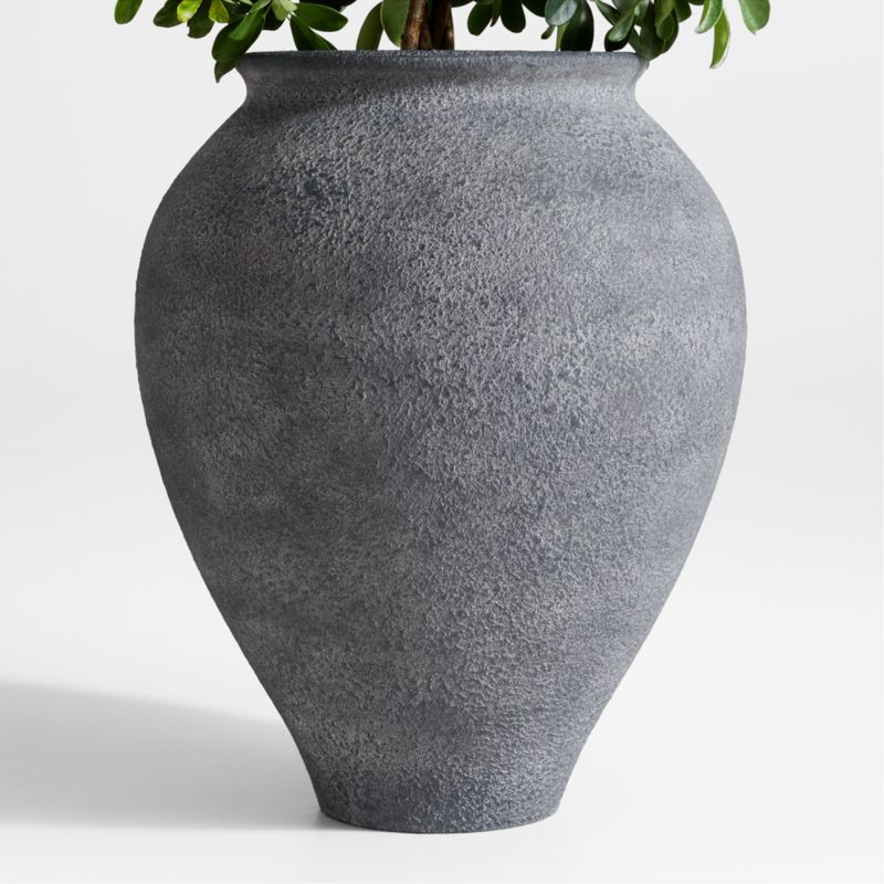 Ophelia 24" x 29.9" Black Tall Planter + Reviews | Crate & Barrel | Crate & Barrel