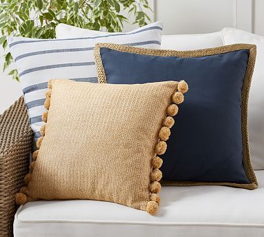 Cozy Contrast Ink Indoor/Outdoor Pillow Set | Pottery Barn (US)