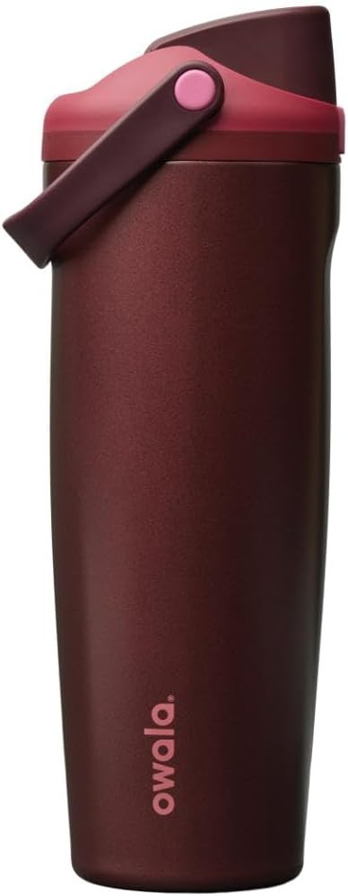 Owala FreeSip Sway Stainless Steel Water Bottle 30 oz Black Cherry | Amazon (US)