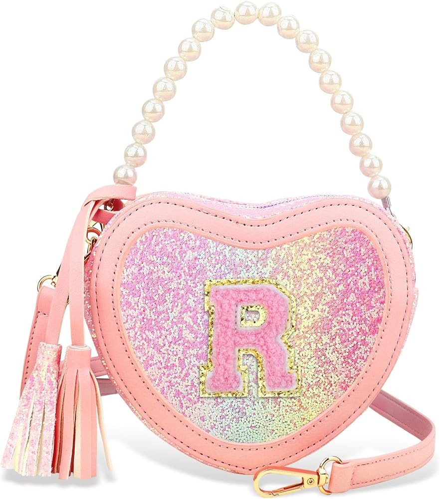 Toddler Girl Gifts - Heart Purse Crossbody Bag for Birthday | Amazon (US)