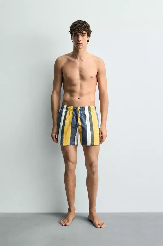 STRIPED SWIMSUIT | Zara US