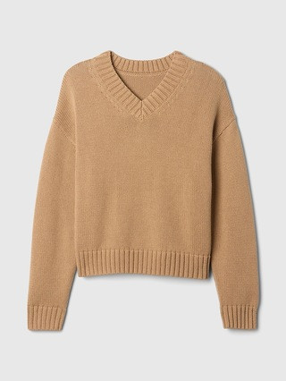 Oversized V-Neck Sweater | Gap (US)