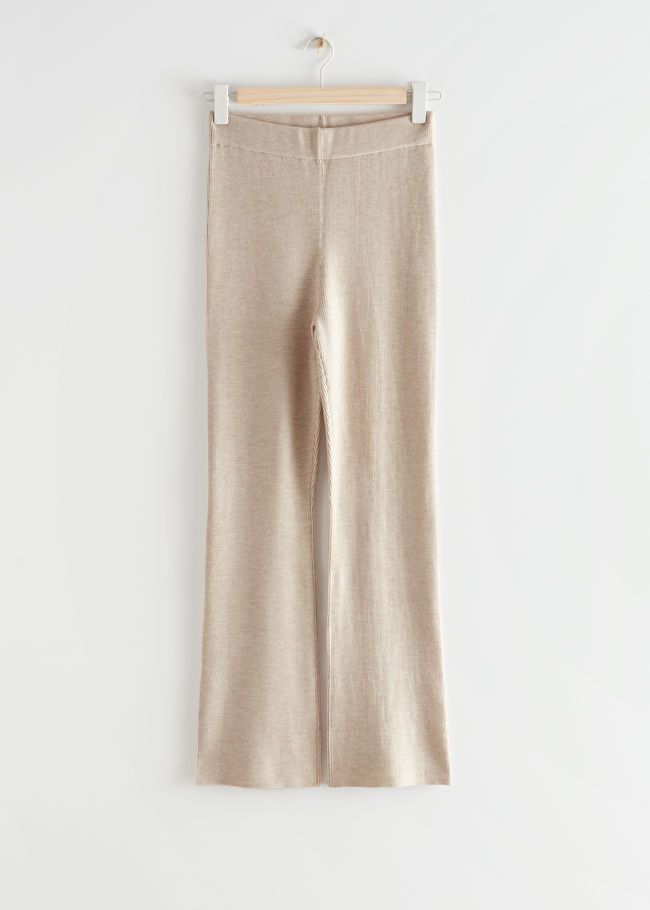 Flared Rib Knit Trousers | & Other Stories (EU + UK)