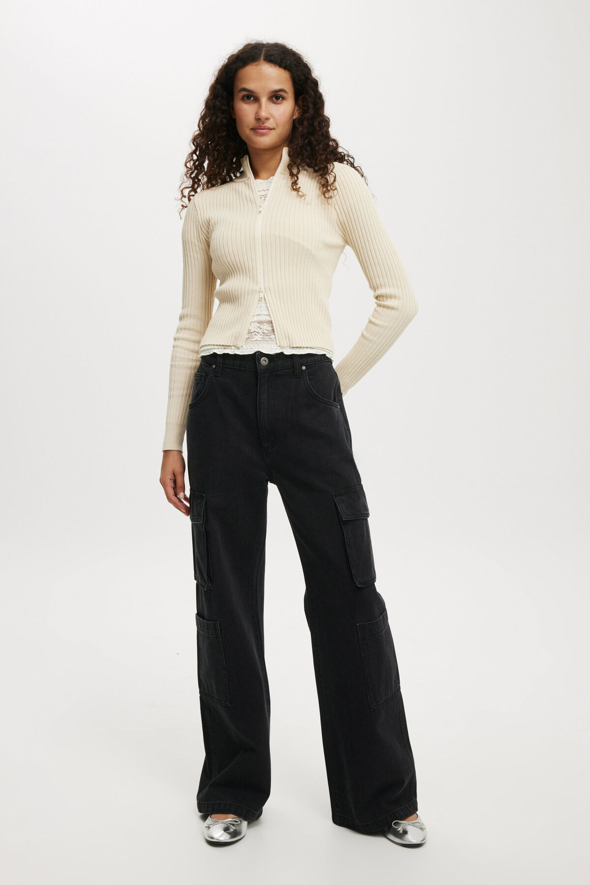Cargo Wide Leg Jean | Cotton On (US)