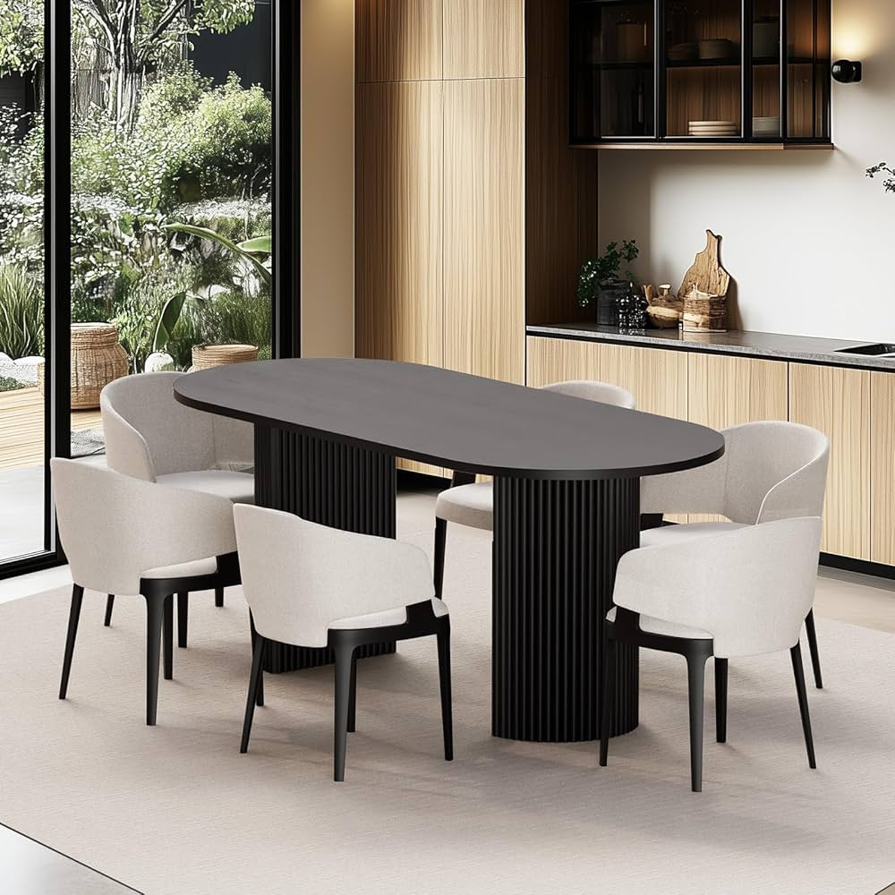 Dining Table – Durable & Sustainable Materials, Easy Assembly, Stable & Sturdy, Modern Design w... | Amazon (US)