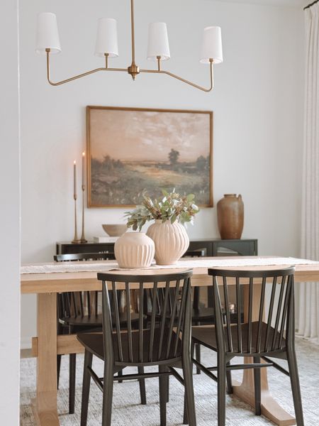Dining room links 🤍 
Table is finally back in stock! Chairs are old but still available to purchase. They’re called the Rus chairs from Article. 


#LTKhome #LTKSeasonal